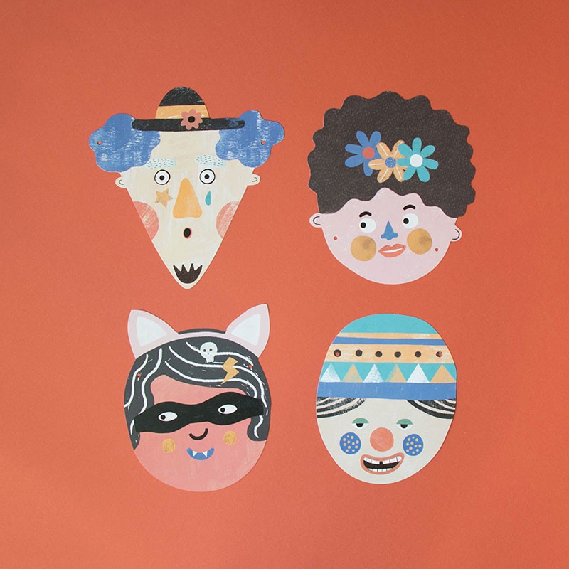 Creative activity with stickers